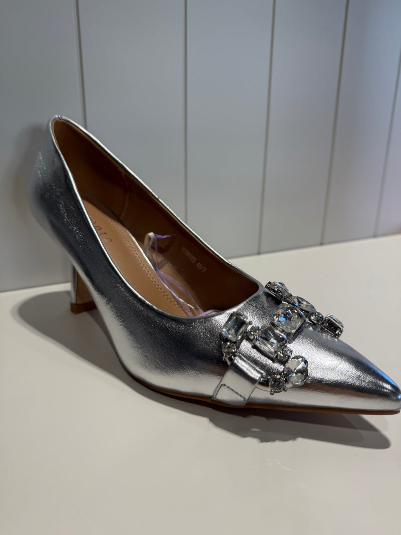 Markree- Silver Diamond Heel