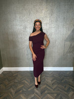 The Donna Dress Burgundy