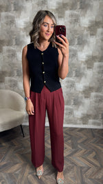 The Summer Trousers burgundy