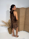 The Bella Dress Brown