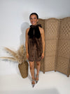 The Bella Dress Brown