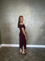 The Donna Dress Burgundy