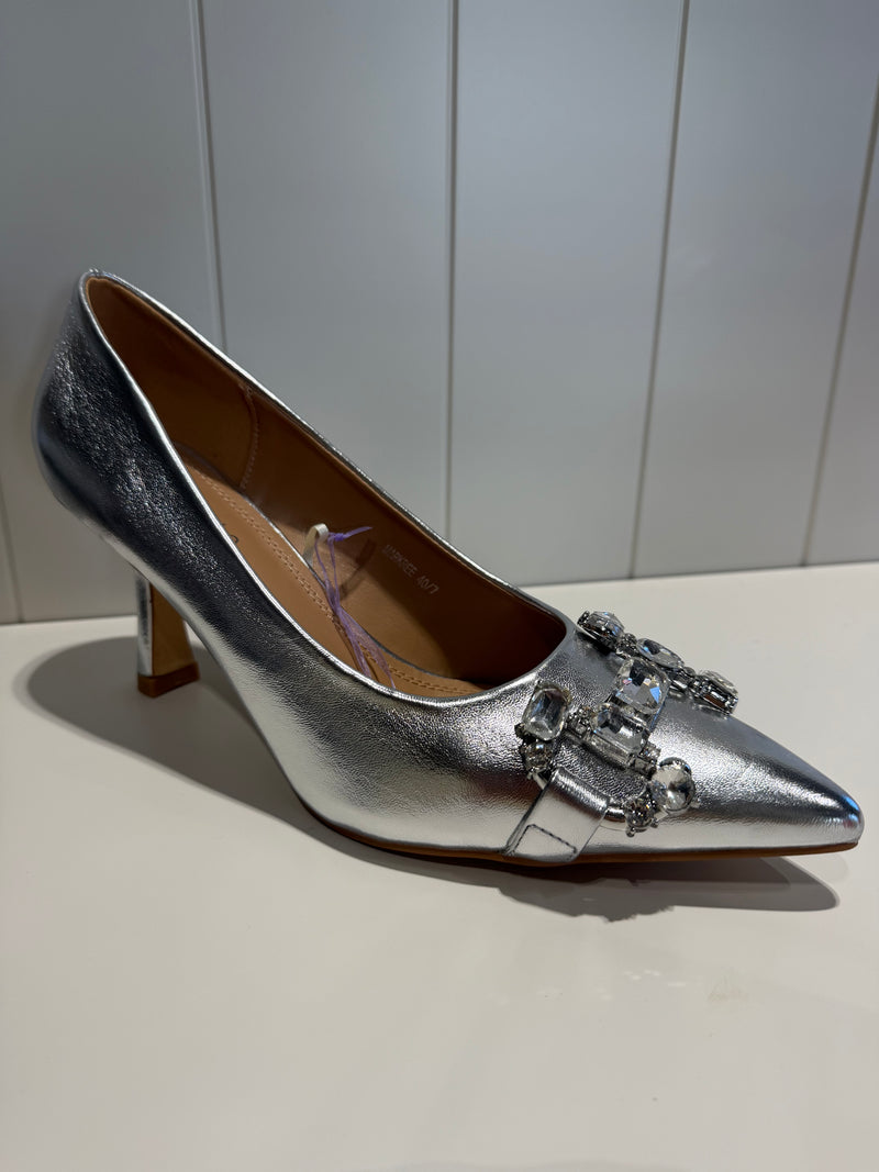 Markree- Silver Diamond Heel