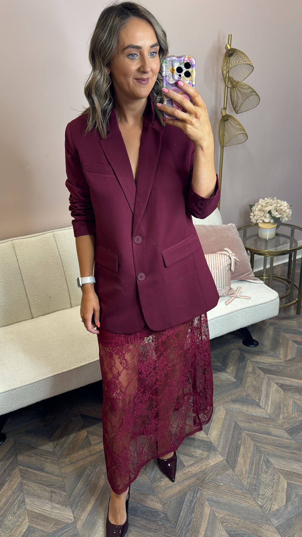 The Sage Skirt Burgundy