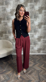 The Summer Trousers burgundy