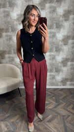 The Summer Trousers burgundy