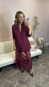 The Sage Skirt Burgundy