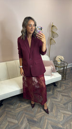 The Sage Skirt Burgundy