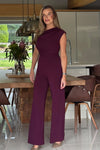 The Donna Jumpsuit Burgundy