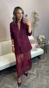The Sage Skirt Burgundy