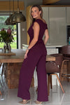 The Donna Jumpsuit Burgundy