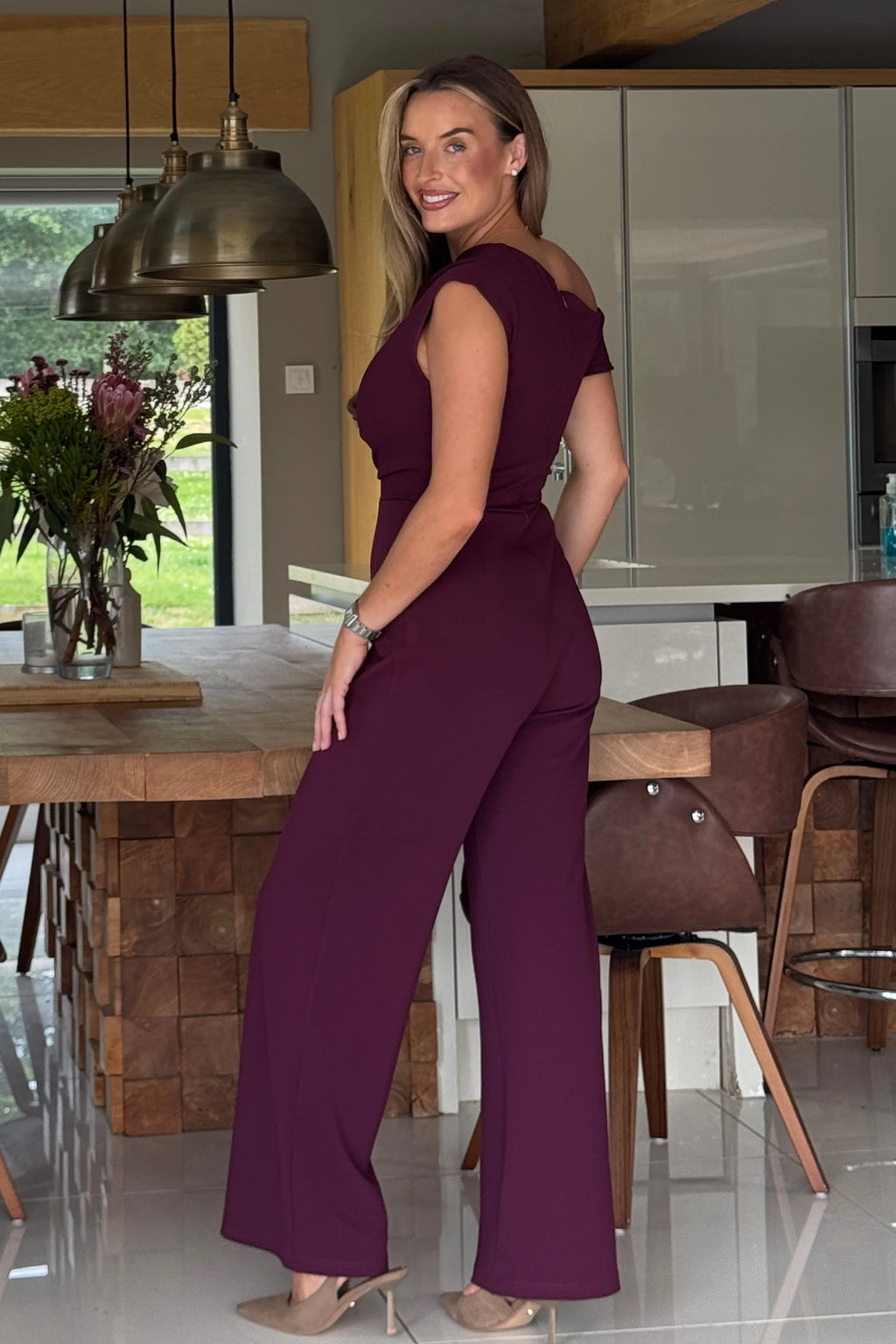The Donna Jumpsuit Burgundy