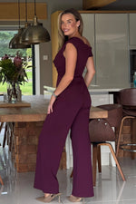 The Donna Jumpsuit Burgundy