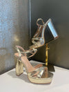 Gold Platform heels