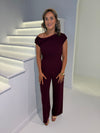 The Donna Jumpsuit Burgundy
