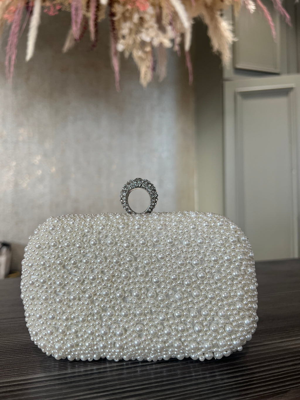 Ivory Pearl Clutch Bag